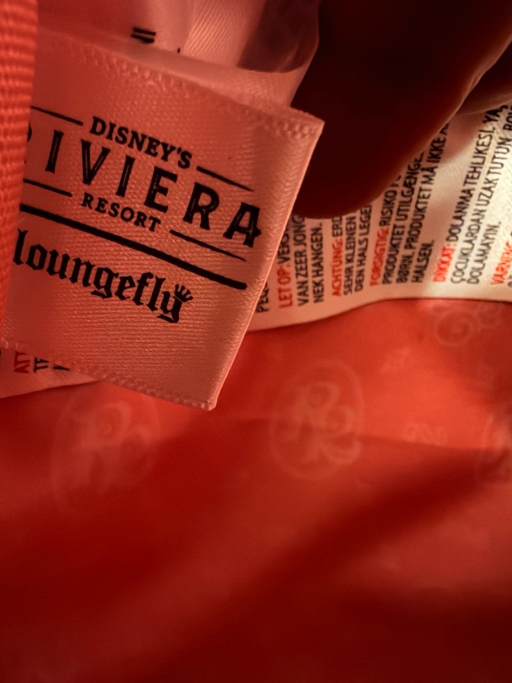 Loungefly Disney Riviera Resort Coral Mini Backpack - Picture 3 of 3